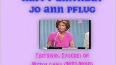 Jo Ann Pflug 80th Birthday Celebration (Top Match ...