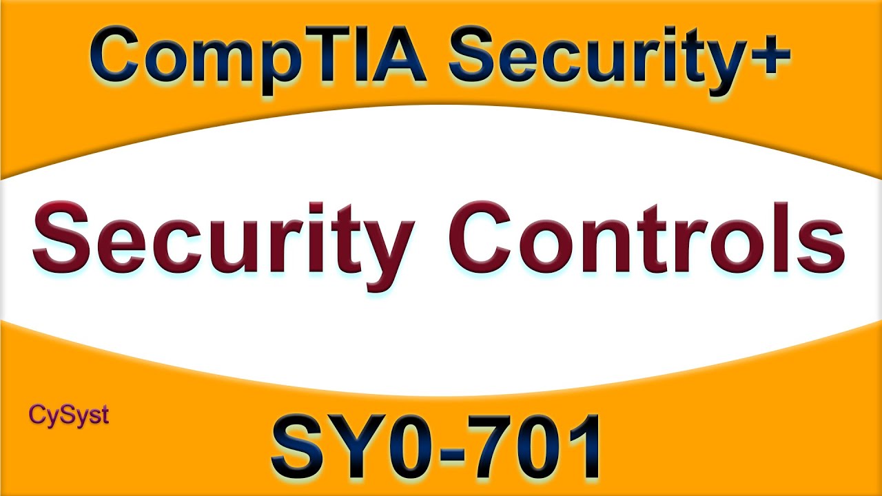 Security Controls - CompTIA Security+ SY0-701 - 1.1 - YouTube