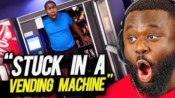 STUCK IN THE VENDING MACHINE?!
