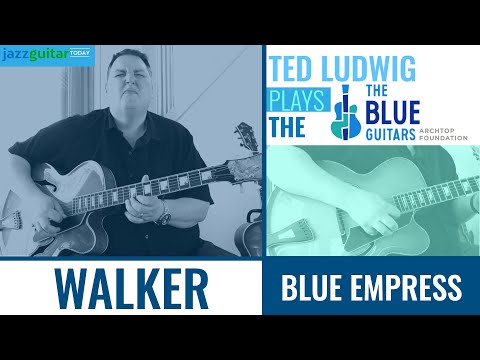 The Walker Blue Empress From The Blue Guitar Collection