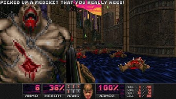 Doom 2 - Ancient Aliens (Map 10: Gift of Denial): UV-Fast 100% (WAD Author: skillsaw)