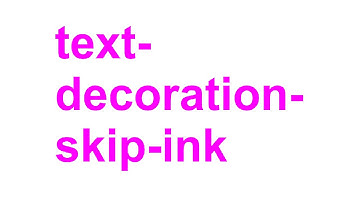 How To Disable text-decoration-skip-ink to show full underline