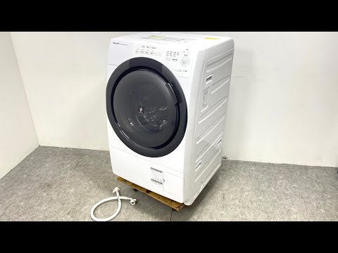 J320\" SHARP ES-S7H-WL 7㎏ドラム式洗濯機 23年製 ☆ SHARP シャープ 2023年製 ドラム式洗濯乾燥機 ES-S7H-WL 左