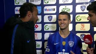 جوفينكو يتحدث لدوري بلس عن هدفه الأول مع الهلال ولماذا اختار الرقم 9؟