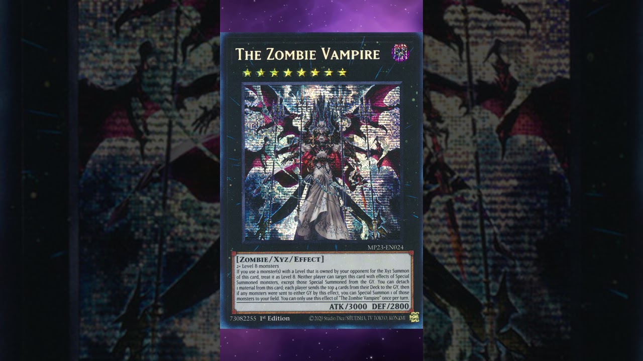 Is The Zombie Vampire The Best Way To Bridge Decks? #yugioh #ygo #tcg  #yugiohcard #ygotcg #vampire - YouTube