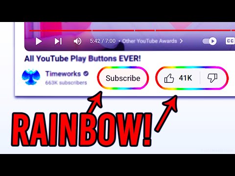 You Can Have RAINBOW Subscribe & Like Buttons On YouTube?