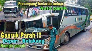 Sakit tak berdarah !!! Auto panik karnet bus budiman langsung turun, penumpang berlarian ke luar