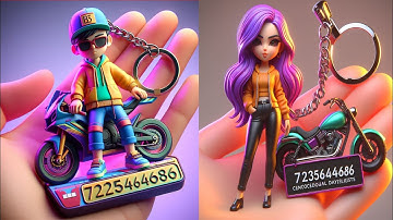 how to create 3d  key chain images | Bing Ai