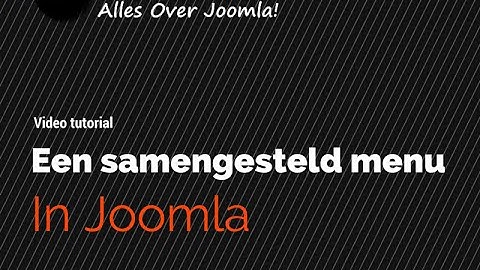 een samengesteld joomla menu maken