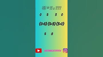 Mind Blowing 11 Times Table Trick! 🤯 Learn in Seconds!