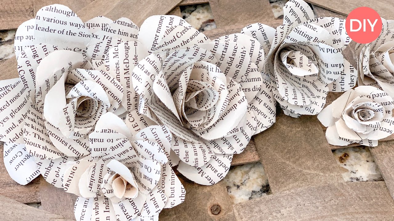 DIY Newspaper Wedding Bouquet