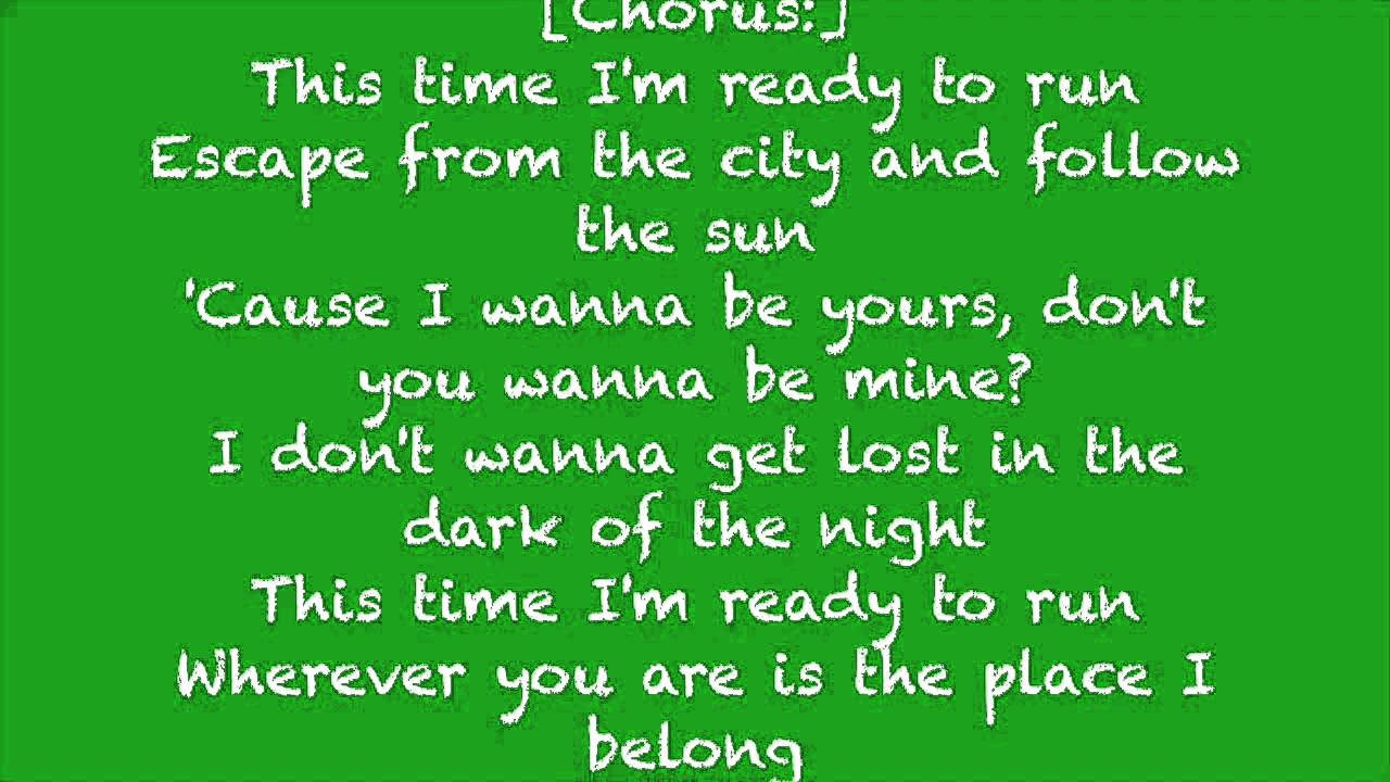 Ready to Run by One Direction [FULL SONG LYRICS] YouTube