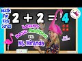 Fun Kindergarten Math: Learn Basic Addition with Ms. Miranda ✏️