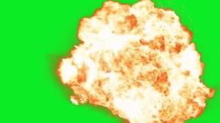 Explosion Green Screen (Chroma Key)