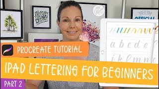 iPad Lettering For Beginners | PROCREATE TUTORIAL | Learn HOW TO PRACTICE the Lowercase Alphabet