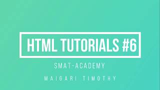 HTML Tutorial #6 White line Spacing