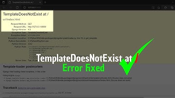 TemplateDoesNotExist at / How to fix? Django Error #django #djangoerror #python