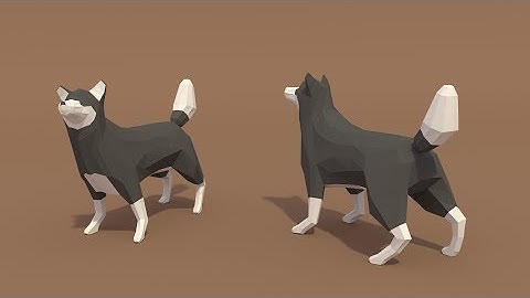| PigArt | BLENDER Timelapse: Low poly Wolf