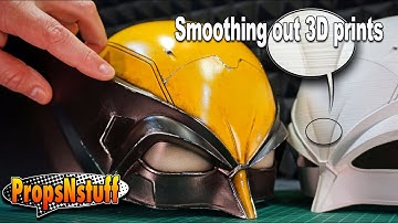 Het maken van de Wolverine Cowl - Mijn snelste manier om een ​​PLA-print glad te strijken N