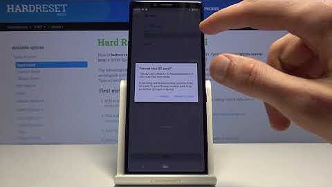 How to Format SD Card on SONY Xperia 1 – Erase External Storage