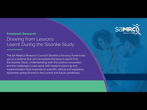 Pandemic Research - Drawing from Lessons Learnt During the Sisonke Study - 8 September 2021