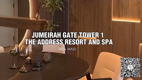 Jumeirah Gate 1 - The Address Resort and Spa - Stunning 3 Bedroom Apartment