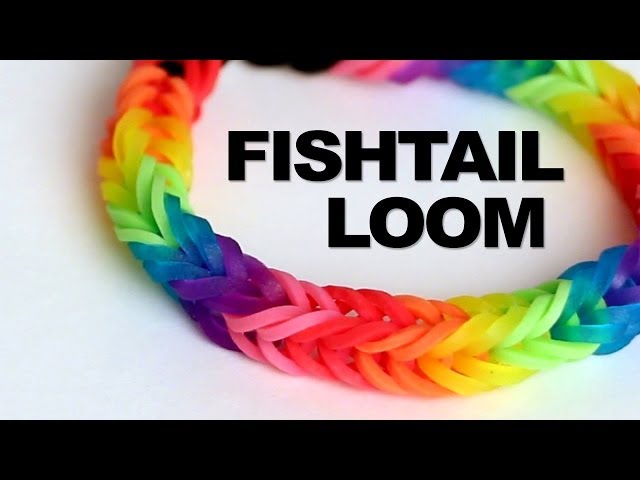 How to make loom bands fishtail loom band bracelet - video Dailymotion