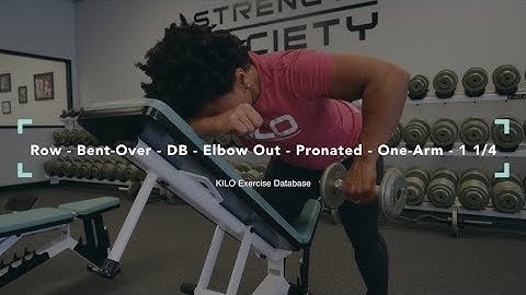 Row - Bent-Over - DB - Elbow Out - Pronated - One-Arm - 1 1/4 | KILO Exercise Database