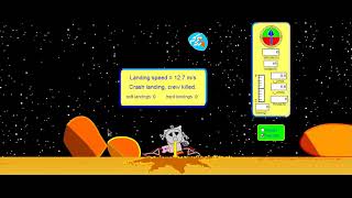 Play Lunar Lander Game (explanation and animation) screenshot 4