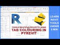 Multiple Project Working Made Easy in Revit | pyRevit Tab Coloring