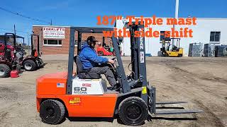 #2596 Clean Nissan 6K Pneumatic tire forklift by Western Material Handling 120 views 2 months ago 1 minute, 13 seconds