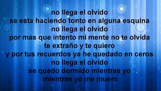 Jenni Rivera - No llega el olvido (LETRA)