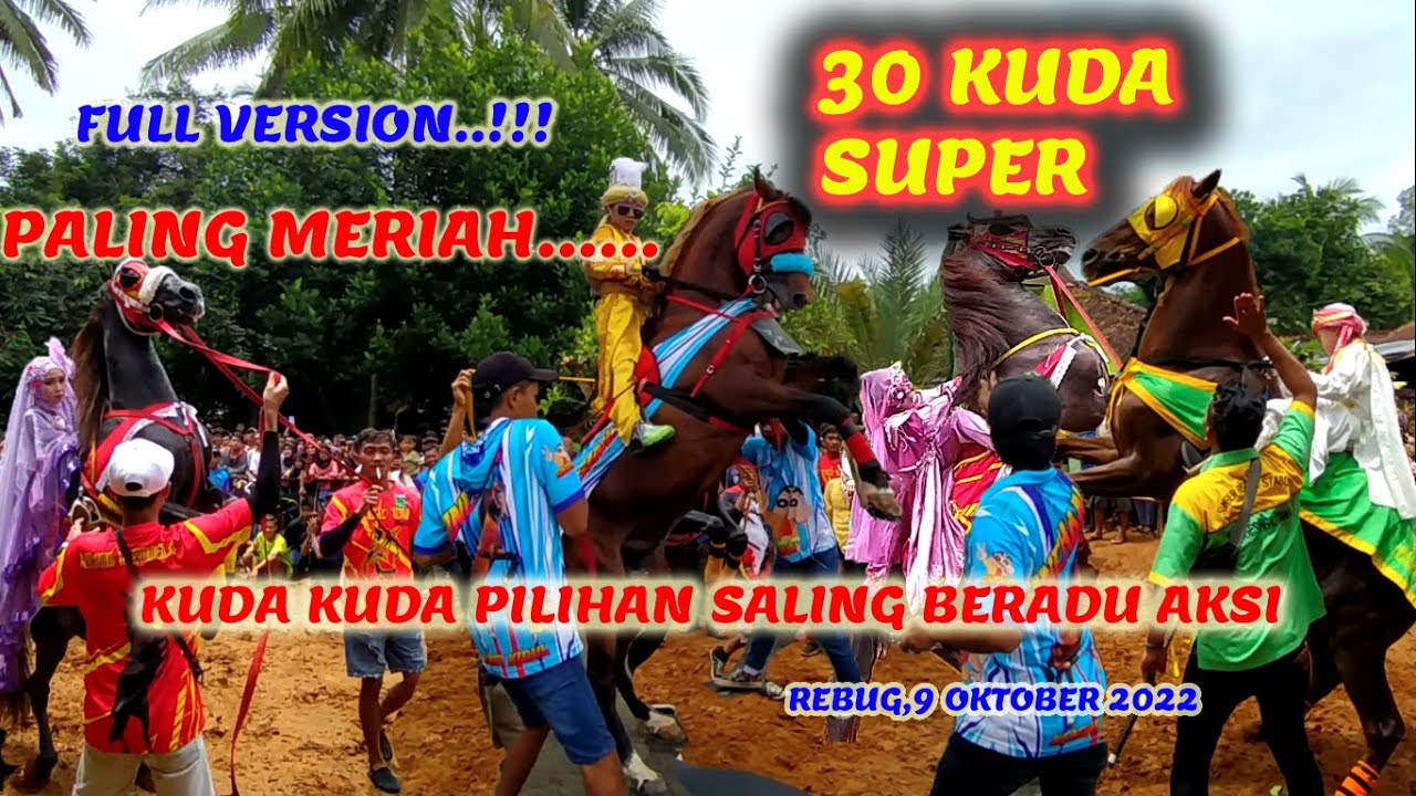 ARAK ARAKAN PALING RAMAI DESA REBUG VERSI PENUH BERANGKAT SAMPAI PULANG #arakarakan #kudajingkrak