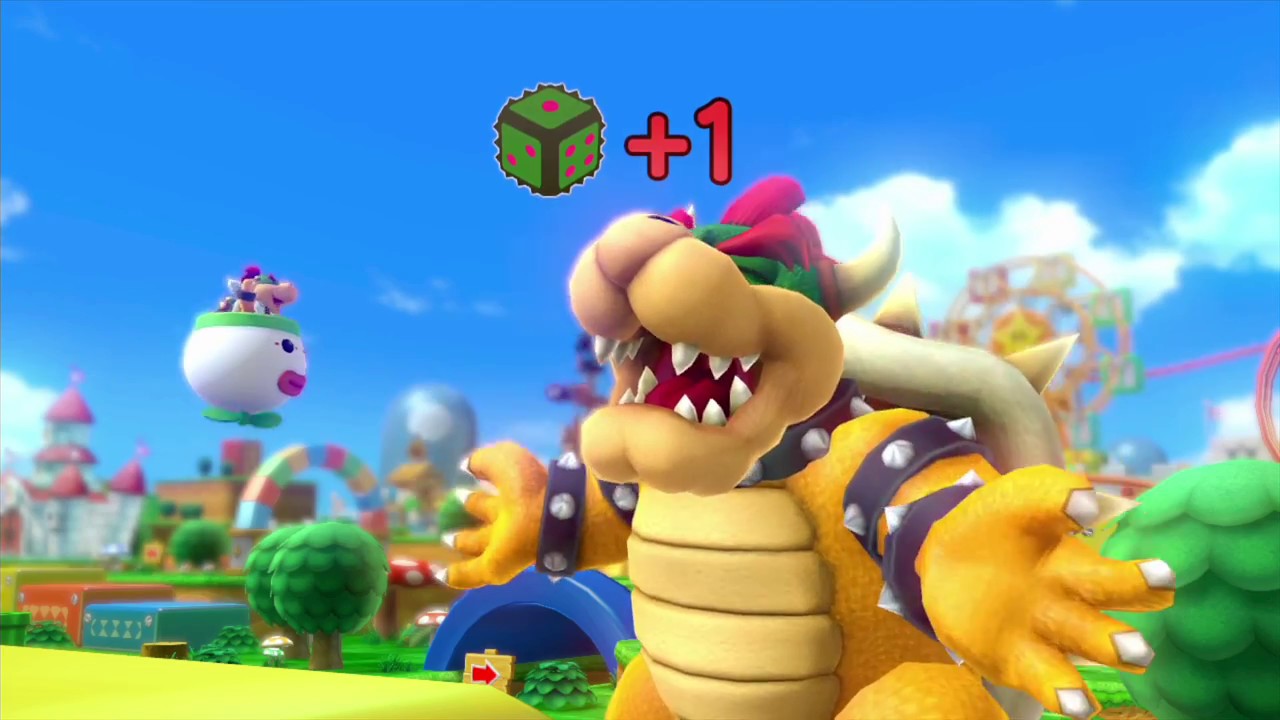 Mario Party 10 - Bowser Party (Mushroom Park - Master CPU ) Bowser Vs. Yoshi, Spike, Mario, Luigi #1