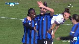 Inter-Sampdoria 4-0 | Poker nerazzurro nel segno di Polli e Chawinga | Serie A Femminile TIM 2022/23