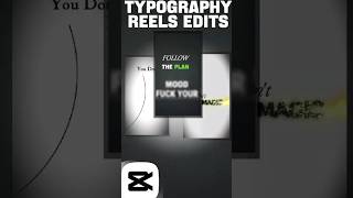 EDIT VIRAL TYPOGRAPHY REELS IN CAPCUT