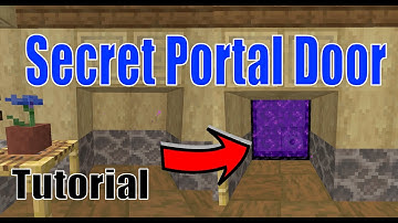 Minecraft Hidden Nether Portal Tutorial | Easy Redstone