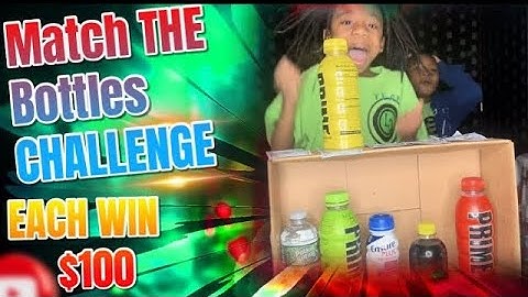 Match Bottle Challenge! WIN $100 #matchinggame #moneygame #familyfungame