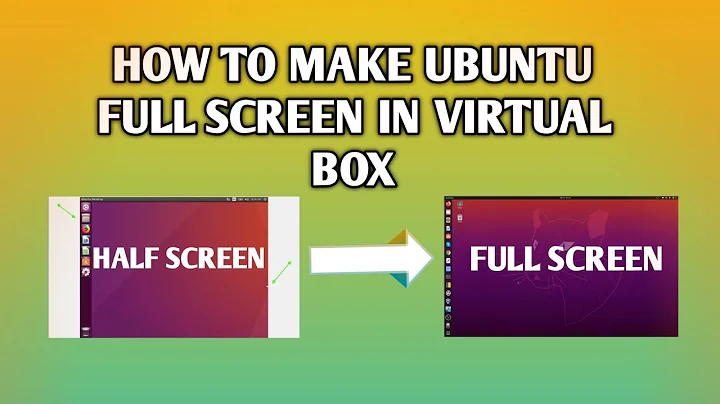 How we enable full screen mode of ubuntu inside virtualbox/उबंटू की फुल स्क्रीन करें #linux #ubuntu