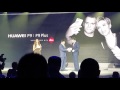 Superman Henry Cavill receives the new Huawei P9