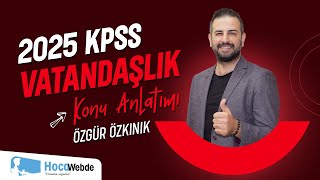 7) KPSS 2024 VATANDAŞLIK ÖZGÜR ÖZKINIK HUKUKUN DALLARI