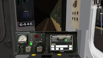 OpenBVE (NYCT 4) R142 (3D Cab and Strip Maps  WIP) Crown Heights to Woodlawn