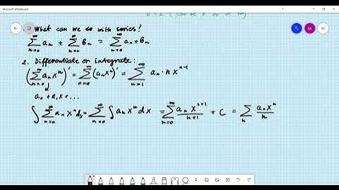 Differential equations. Section 5.1: Review of power series.