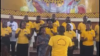 St. Dominic Savio Choir Performing Mwamba Yesu Kafufuka by Salisali J.M during Parish Easter Carols