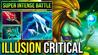 Super Intense Battle Late Game Naga Siren With Bloodthorn Crit Delete All Dota 2
