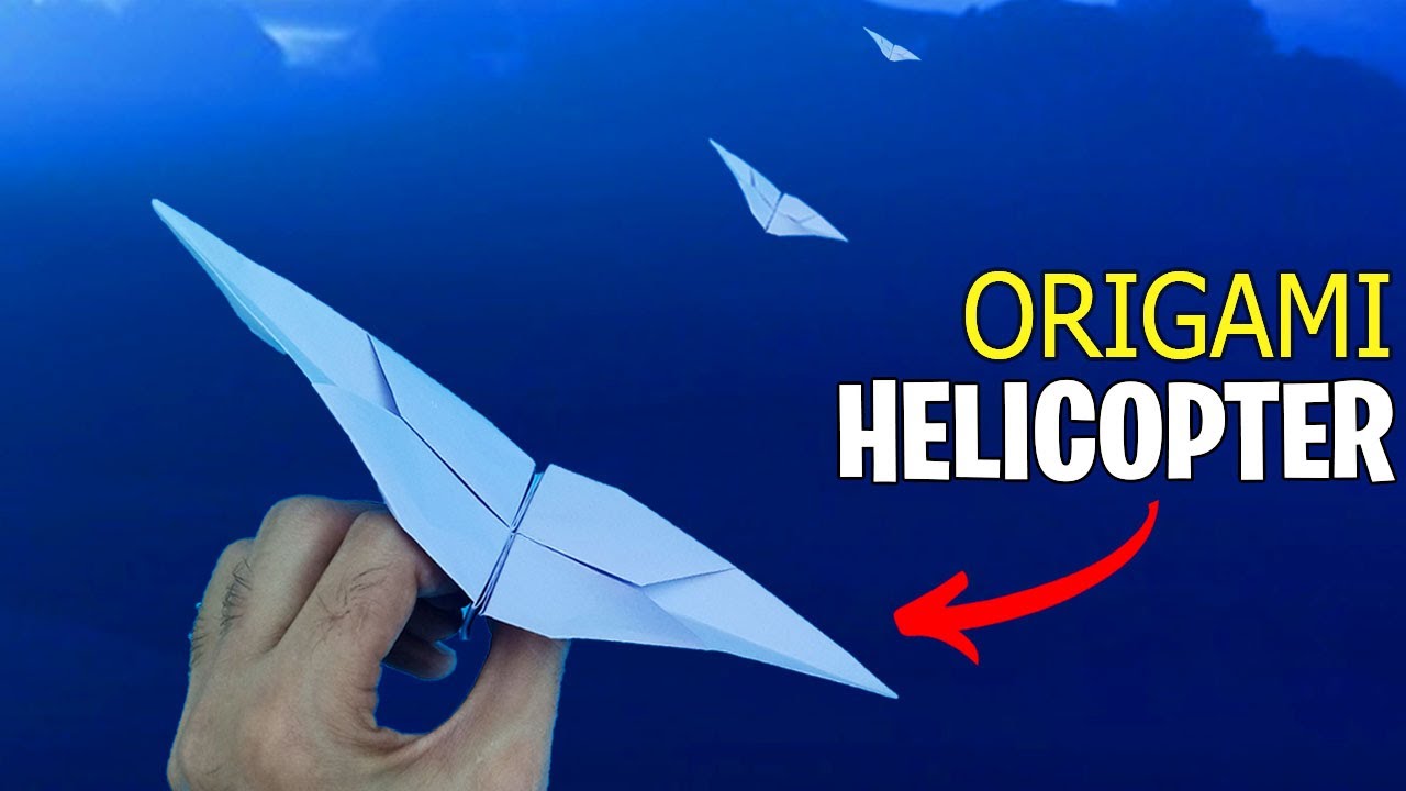 Origami Helicopter That Can Fly How to Make a Paper Flying Helicopter