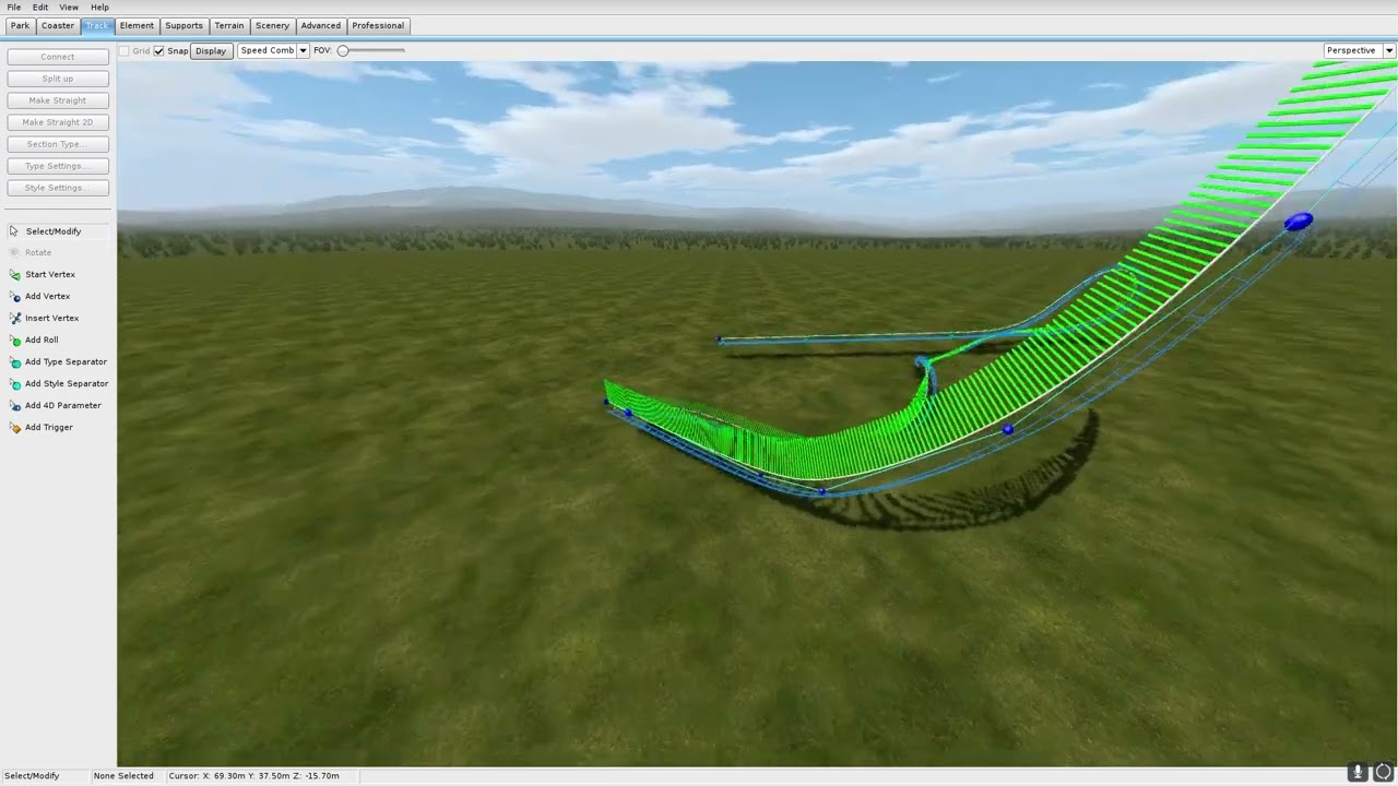How I make a coaster in FVD++ with a switch track