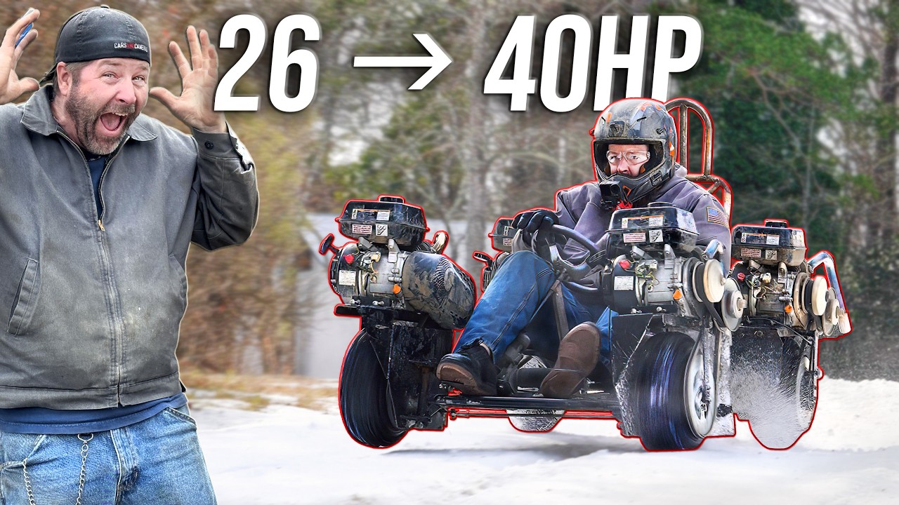 Reviving Our 4 ENGINE, 4WD, GO KART (848cc) for a Backyard Hillclimb