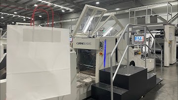 80gsm Europe Paper Handle Bag| A400 Paper Bag Making Machine with online Twisted Handle Test Video