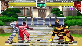 CAPCOM FIGHTING EVOLUTION MAX- GUY & CODY VS. CYCLOPS & WOLVERINE  7-25-23